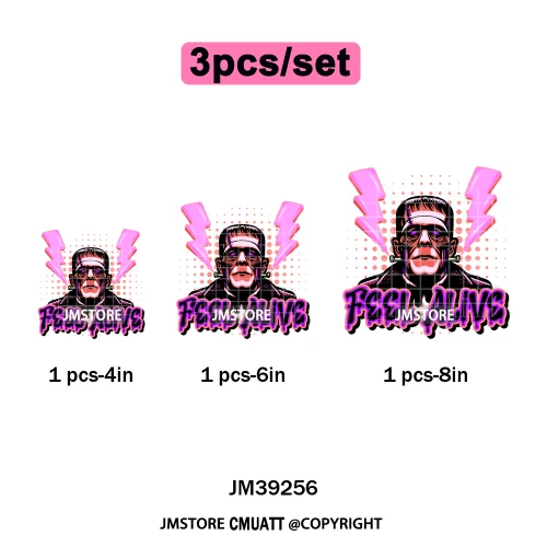 Trendy Margaritas Scary Movie Halloween Monsters Season Iron on DTF Washable Heat Transfers Stickers Ready to Press for Hoodies
