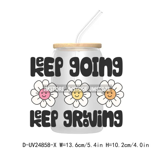 Be Kind To Your Mind Mental Health UV DTF Transfers Stickers Decals For Libbey Cold Cups Mugs Tumbler Waterproof DIY Craft