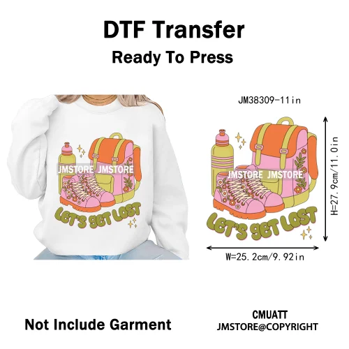 Cute Summer Book Picnic Kindle Club Beach Reading Bookish Vacation Iron on DTF Transfer Stickers Ready to Press for Clothes Bags