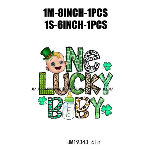 Washable Animal CNA PAT Nurse Dentist Teacher Shamrocks Lucky Vibes St Patrick's Day DTF Transfers Stickers Press For Sweatshirt