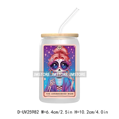 The Evil Eye Tarot Card UV DTF Transfer Stickers Decals For Libbey Cold Cups Mugs Tumbler Waterproof Custom Labels Witchy Vibes