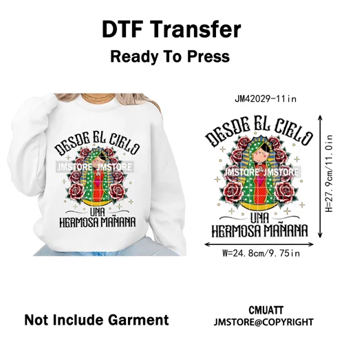 Tis The Season Pan Dulce Mexican Xmas Tuki Donkey Spanish Christmas Latin Iron on DTF Transfers Stickers Ready to Press for Text