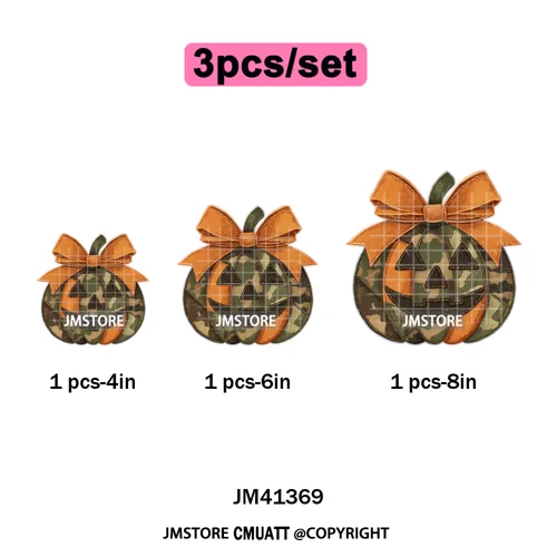 Preppy Coquette Halloween Floral Fall Pumpkin Spooky Season Iron on Washable DTF Transfers Stickers Ready to Press for Clothing