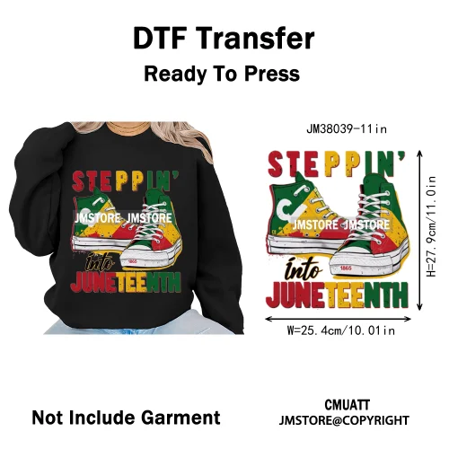 Juneteenth Vibes Black History They Not Like Us Black Queen Washable Iron on DTF Transfers Stickers Ready to Press for Clothing