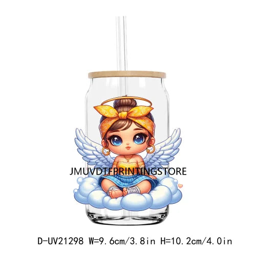 Hot Sale Cute Chicano Baby Angel UV DTF Transfer Sticker Decals For Libbey Cold Cup Mugs Tumbler Waterproof DIY Logo Mexican Kid