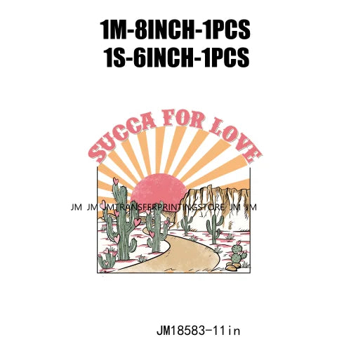 Stuck On You Cactus Free Spirit Wild Heart Cupid Find Me A Cowboy Howday Valentine XOXO Love DTF Transfers Printing For Clothes