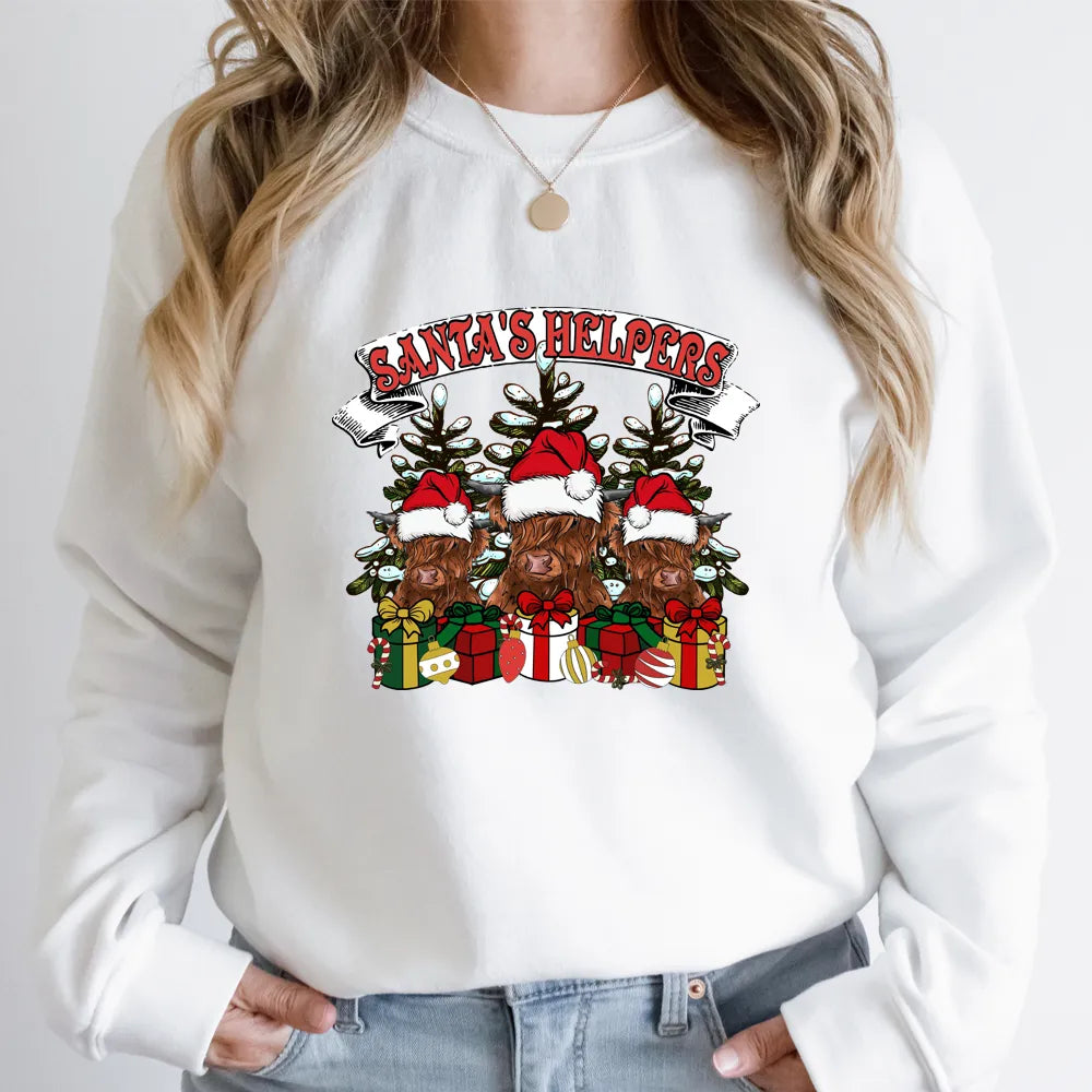 It's Best Time Holly Jolly Vibes Groovy Christmas Santa Dashing Through Snow Transfer Sticker Decals Ready To Press For Clothes