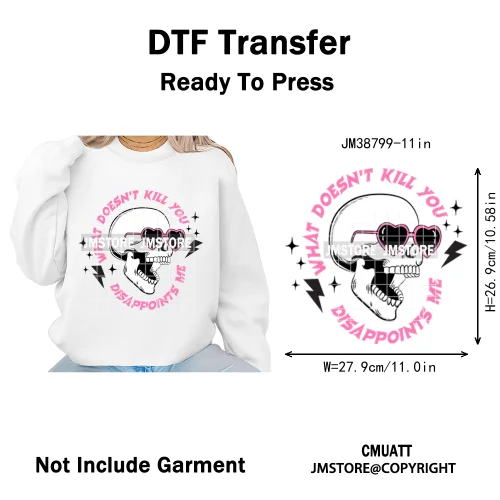 Sarcasm Halloween Time Boos Ghost Spooky Vibes Washable Designs Iron on DTF Transfers Stickers Ready to Press for T-shirts Bags