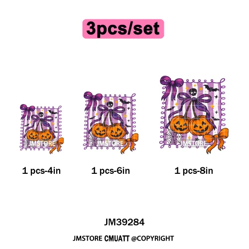 Witchy Goose Howday Pumpkin Boo Ghost Spooky Season Coquette Halloween Iron on DTF Transfers Stickers Ready to Press for Clothes