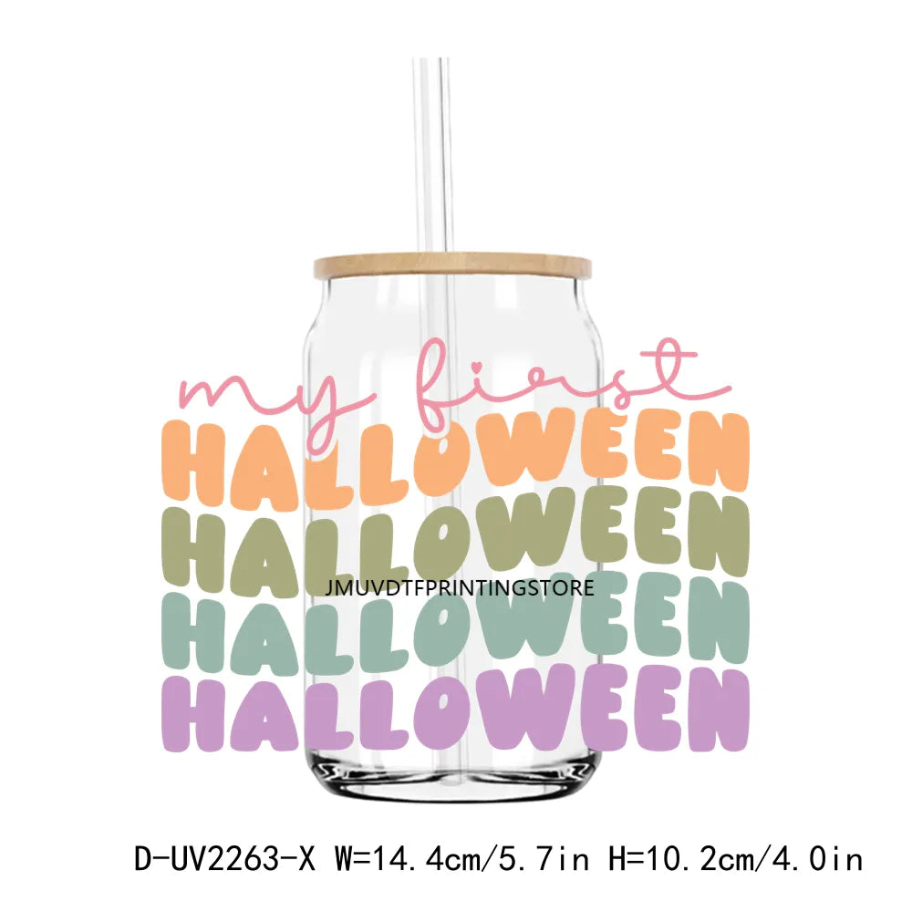 Best Ghoul In School Haloween Quotes UV DTF Transfers Stickers Decals For Libbey Cold Cups Mugs Tumbler Waterproof DIY Craft