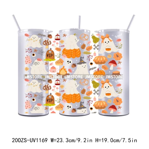 Cozy Season Fall Thanksgiving UV DTF Tumbler Wraps Durable Ready To Apply Transfer Stickers For 20OZ Straight Skinny Tumblers