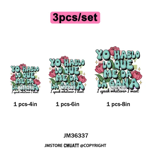 Funny Mexican Self-Love Latina Amor Propio Era Inverted Washable Iron on DTF Transfers Stickers Ready to Press for Sweatshirts