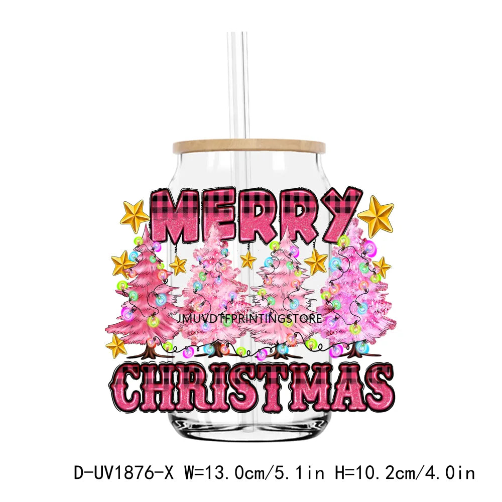 Have a Cup of Cheer Christmas Coffee UV DTF Transfers Stickers Decals For Libbey Cold Cups Mugs Tumbler Waterproof DIY Craft