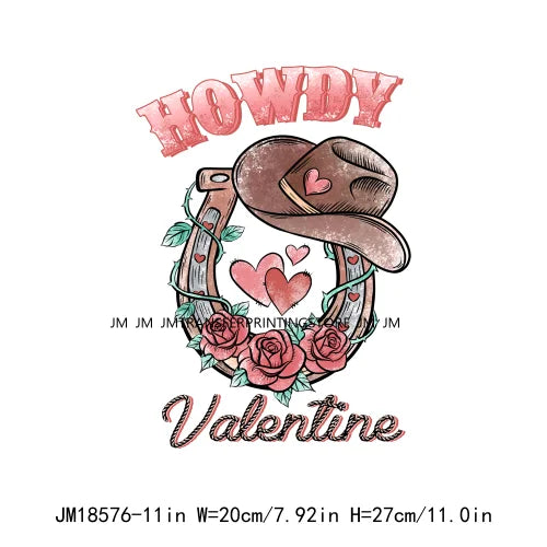 Stuck On You Cactus Free Spirit Wild Heart Cupid Find Me A Cowboy Howday Valentine XOXO Love DTF Transfers Printing For Clothes