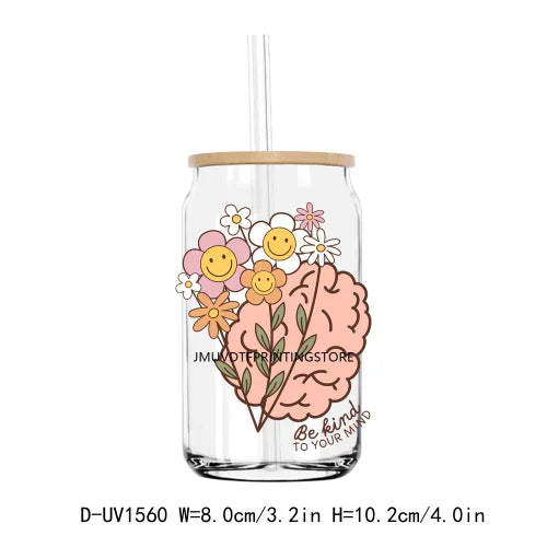 Inspirational Quotes UV DTF Transfers Stickers Decals For Libbey Cold Cups Mugs Tumbler Waterproof DIY Craft