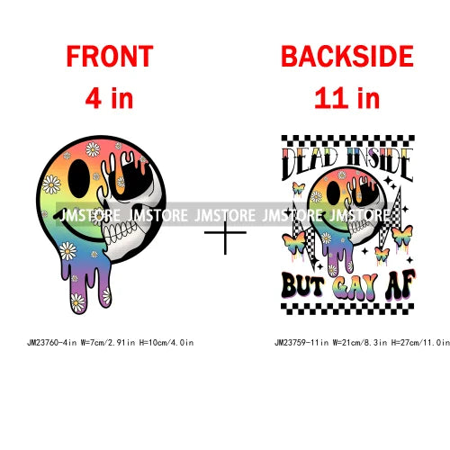 Colorful Pride Month LGBTQ Rainbow Butterfly Straight Against Hate Love Is Love Iron On DTF Transfer Stickers Logos For Clothing