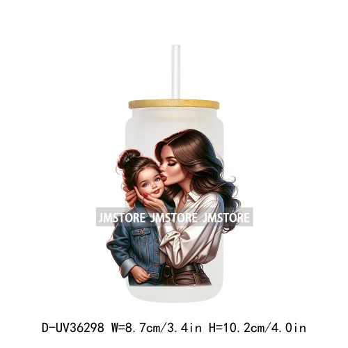 Mother And Daughter Mother's Day UV Sticker Decals For Libbey Cold Cups Mugs Tumbler Transfer Stickers Waterproof Custom Logo
