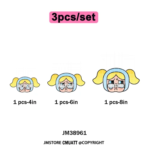 Cute Cry Tears Sad Girls Cartoon Dolls Love Designs Iron on DTF Washable Heat Transfers Stickers Ready to Press for Clothes Bags