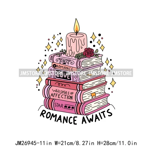 Happiest Reading Spooky Mystery Fantasy Reader Affirmation Positive Quotes Book Club DTF Iron On Transfers Stickers For T-shirts