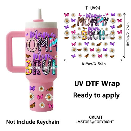 Black Mom Queen Afro African Custom UV DTF Stickers Print Tumbler Wraps Ready to Transfer Waterproof For Mini Tumbler Keychain