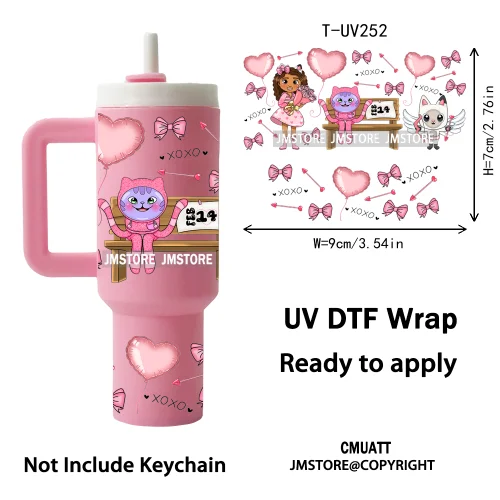 Cute Cartoon Princess Friends Wholesale Bulk UV DTF Wraps Ready To Apply Transfer Stickers Waterproof For Mini Tumbler Keychain
