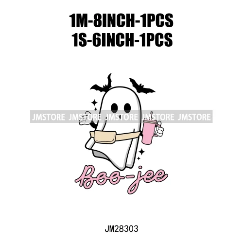 Howdy Halloween Spooky Book Lover Club Boo Jee Designs Ghosting You For Books Coffee Iron On DTF Transfers Stickers For Hoodies