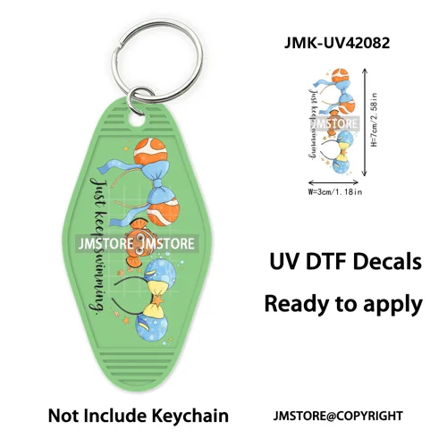 Coquette Bow Magical Mouse Cartoon UV DTF Motel Keychain Decal Ready To Ship Durable Transfer Stickers Prints For Hotel Keychain