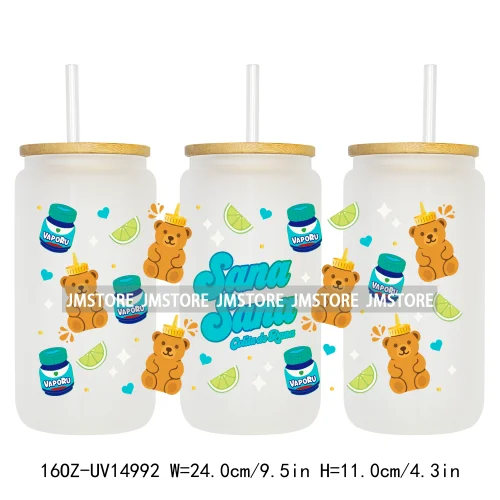 Mexican Talavera Latina Culture 16OZ UV DTF Cup Wraps Ready To Apply Waterproof Transfer Stickers For Libbey Glass Can Tumbler