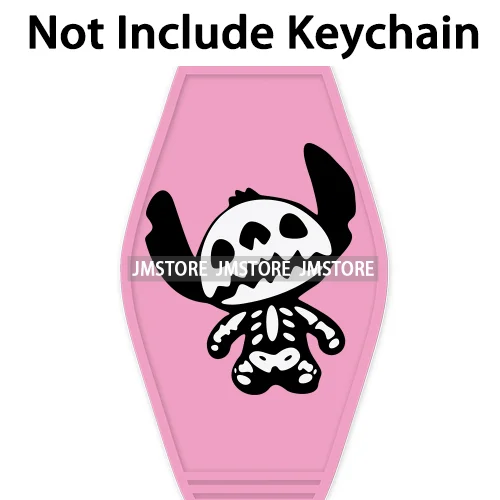 Horror Cartoon Character Halloween High Quality UV DTF Sticker Decal For Motel Hotel Keychain WaterProof Custom Spooky Season