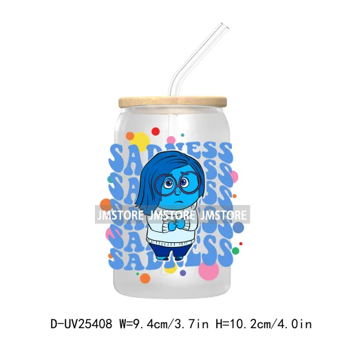 Friends Cartoon My Feelings UV DTF Transfer Stickers Decals For Libbey Cold Cups Mugs Tumbler Waterproof DIY Custom Logo Labels