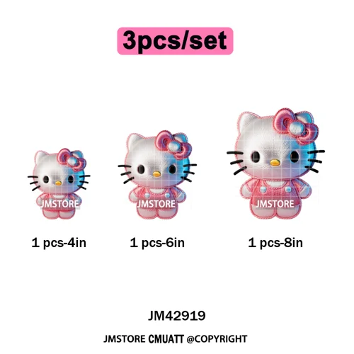 Scarf Christmas Cartoon Movie Mouse Friends Faux Yarn Embroidery Iron on DTF Transfers Stickers Ready to Press for Sweatshirts