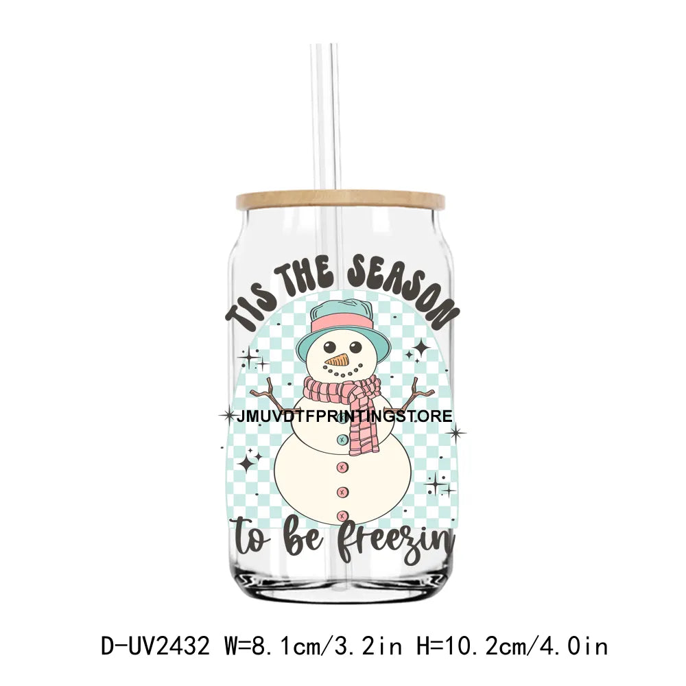 There's Some Ho's Ho's Ho's In This House UV DTF Transfer Stickers Decals For Libbey Cold Cups Mugs Tumbler Waterproof DIY Craft