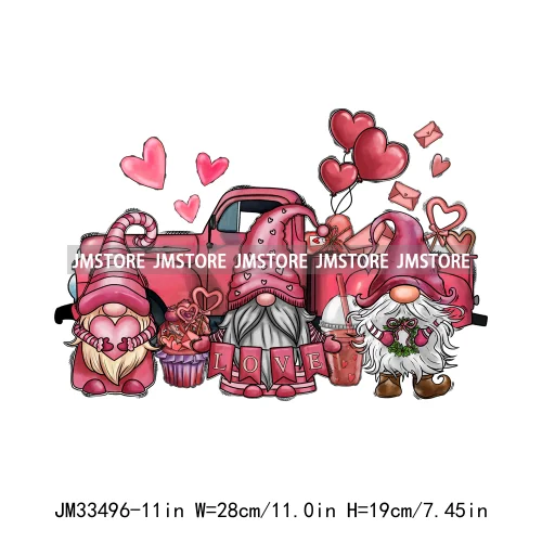 Pink Loved XOXO Coquette Bow Animal Western Cupid Sweet Valentine Iron On DTF Transfers Stickers Ready To Press For Sweatshirts