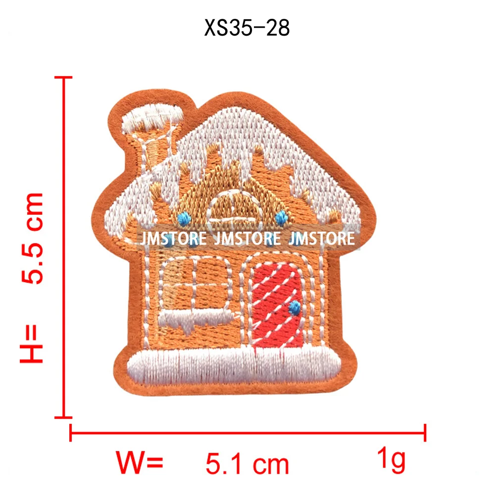Sweet Christmas Small Size Snowman Santa Cozy Animal Xmas Holiday Gifts Kids Embroidery Appliques Iron on Patches for Clothing