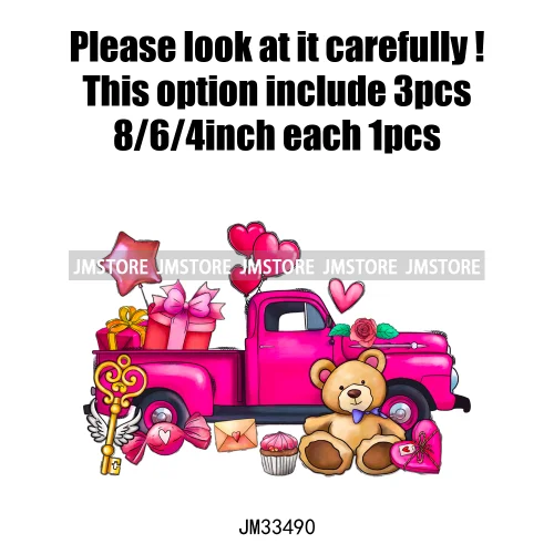 Pink Loved XOXO Coquette Bow Animal Western Cupid Sweet Valentine Iron On DTF Transfers Stickers Ready To Press For Sweatshirts