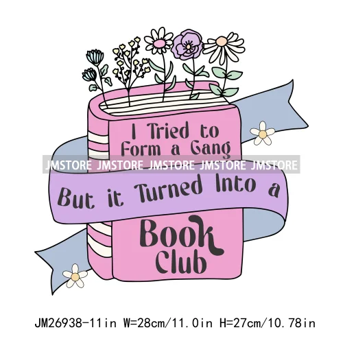 Happiest Reading Spooky Mystery Fantasy Reader Affirmation Positive Quotes Book Club DTF Iron On Transfers Stickers For T-shirts