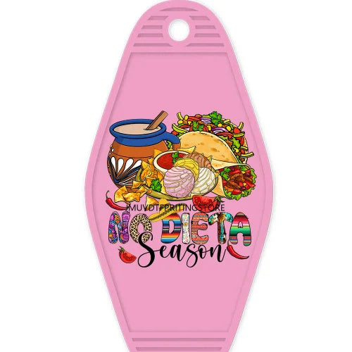 Mexican Christmas Santa Baby High Quality Durable WaterProof UV DTF Sticker Logo For Motel Hotel Keychain Pan Dulce