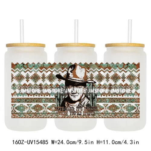 Horror Halloween Killer Friends UV DTF Wraps Transfer Sticker Waterproof Custom High Quality For 16OZ Libbey Glass Can Tumbler
