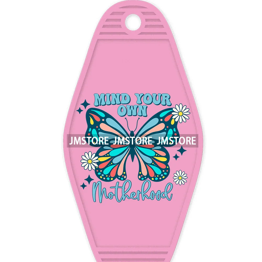 Cool Moms Club Motherhood High Quality WaterProof UV DTF Sticker For Motel Hotel Keychain Autism Mama Mommy Mother's Day