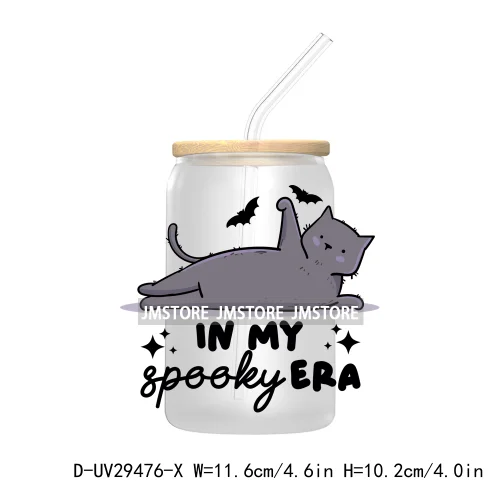 Mama Coquette Bow Bat Halloween Season UV DTF Transfer Stickers Decals For Libbey Cold Cups Mugs Tumbler Custom Spooky Ghost