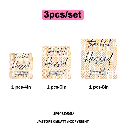 Trendy Give Thanks Coquette Gobble Turkey Bow Girly Fall Blessed Iron on DTF Heat Transfers Stickers Ready to Press for Clothing