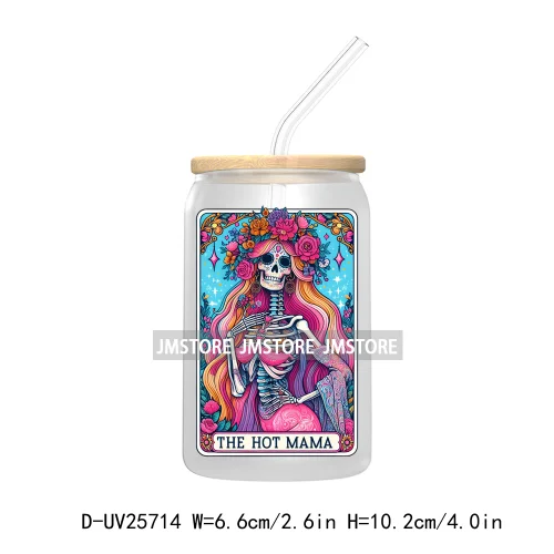 The Nurse Snarky Witchy Tarot Card UV DTF Transfer Stickers Decals For Libbey Cold Cups Mugs Durable Custom Labels Humor Sarcasm