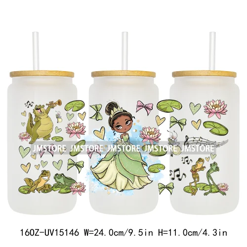 Magical Princess Best Friends UV DTF Stickers Ready to Transfer Cup Wrap Custom DIY Craft For Libbey Can Glass Tumblers Mugs