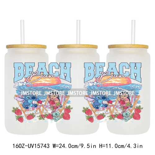 Magical Cartoon Coquette Summer UV DTF Stickers Ready to Transfer Cup Wrap Custom Labels DIY Craft For Libbey Glass Can Tumbler