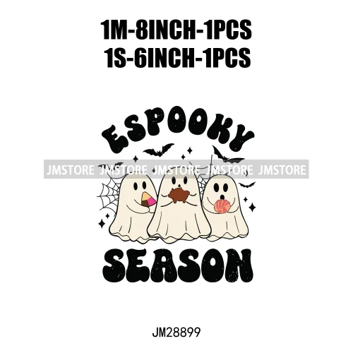 Pan Tasmas Spooky Halloween Conchas Cucuys Mexican Spooky Season Ghost Iron On DTF Transfer Stickers Ready To Press For T-shirts