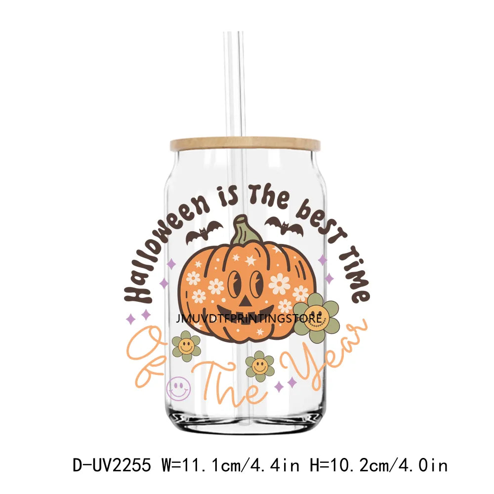 Best Ghoul In School Haloween Quotes UV DTF Transfers Stickers Decals For Libbey Cold Cups Mugs Tumbler Waterproof DIY Craft