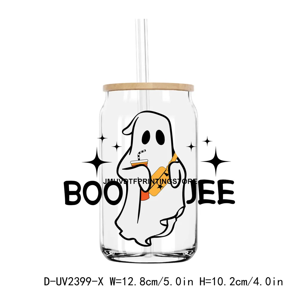 Hocus Pocus Spooky Halloween Skull UV DTF Transfers Stickers Decals For Libbey Cold Cups Mugs Tumbler Waterproof DIY Craft