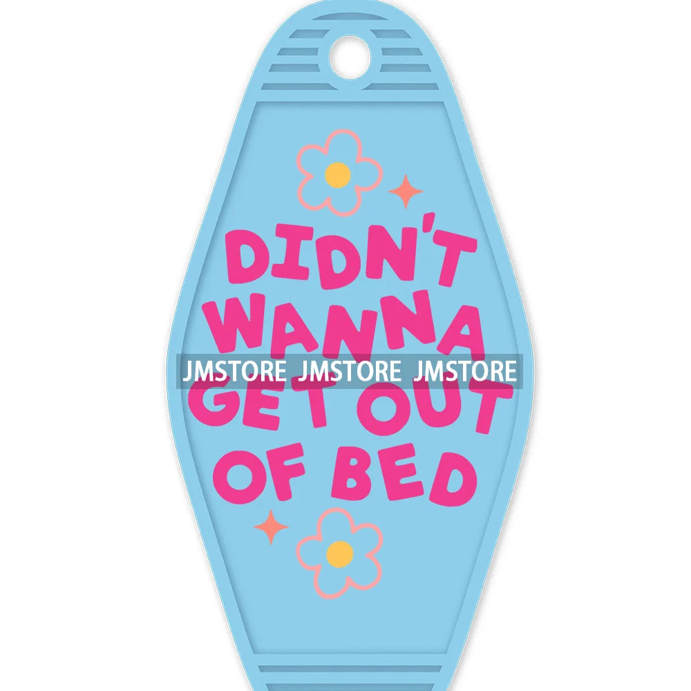 As Far As I Know I'm Delightful High Quality WaterProof UV DTF Sticker For Motel Hotel Keychain Motivational Positive Quotes