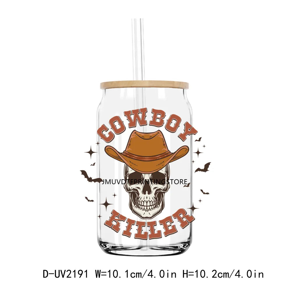 Howdy Pumpkin Boo Haw Halloween Momster UV DTF Transfers Stickers Decals For Libbey Cold Cups Mugs Tumbler Waterproof DIY Craft