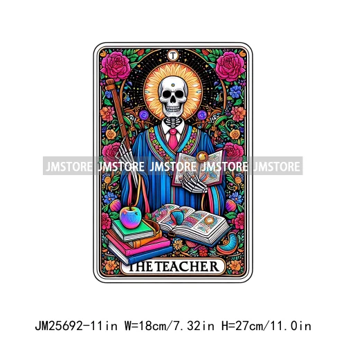 Wholesale Hot Mama Teacher Design Hockey Baseball Player Tarot Card DTF Iron on Decals Heat Press Transfer Stickers for Clothing